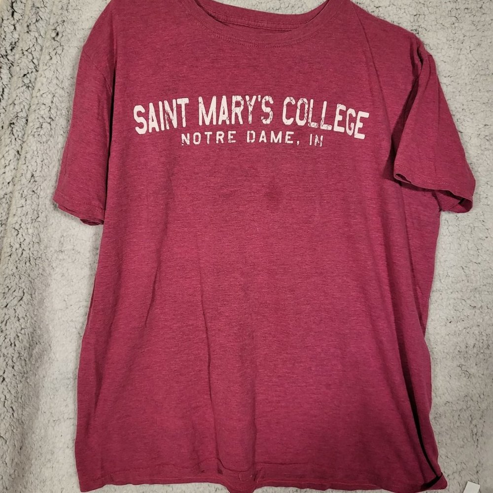 Large St Mary's T shirt cotton collegiate